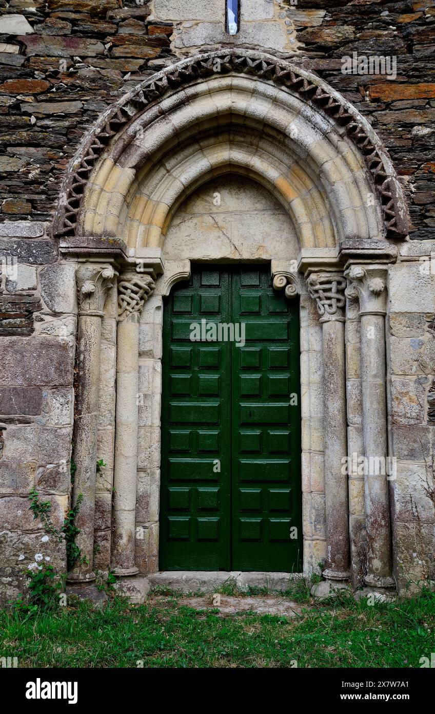 Chiesa di San Xoan de cova, Carballedo, Lugo, Spagna Foto Stock