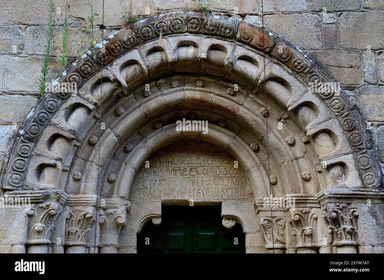 Chiesa di San Xoan de cova, Carballedo, Lugo, Spagna Foto Stock