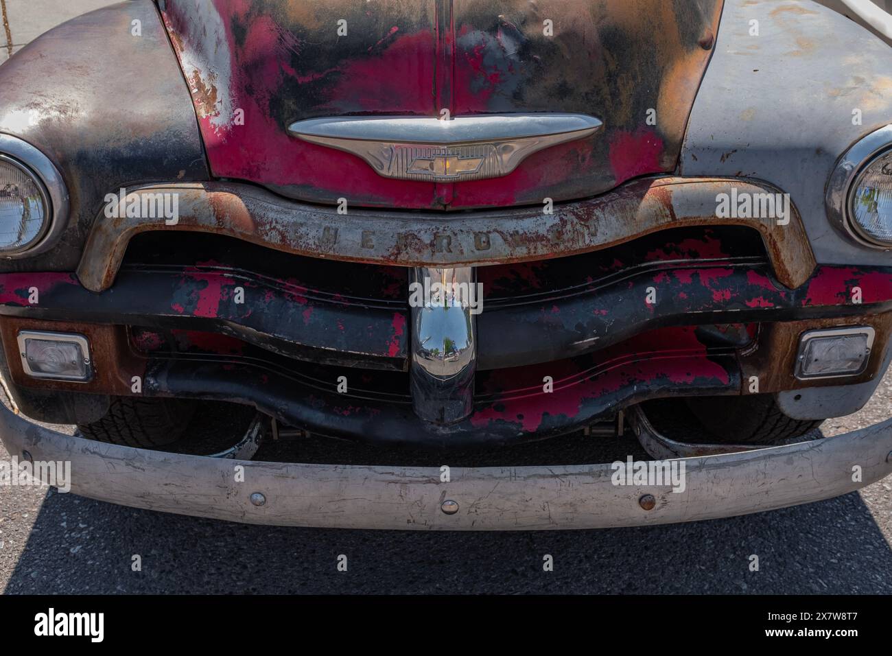 Dettagli di front-end del 38° Annual Albuquerque Museum Car Show (New Mexico) Foto Stock
