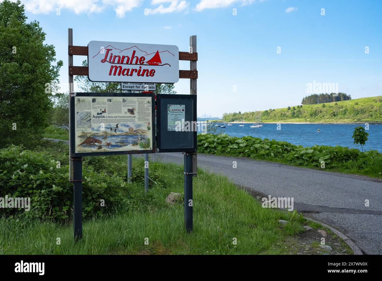 Linnhe Marina Appin, Dallens Bay, vicino Oban, Loch Linnhe, Scozia, REGNO UNITO Foto Stock