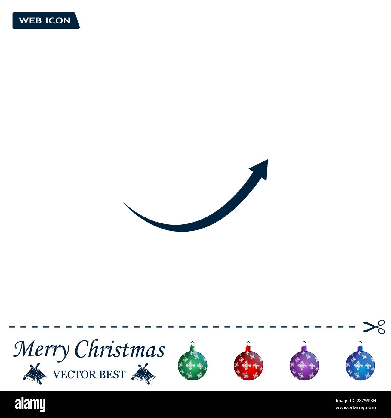 la freccia indica la direzione. icona. progettazione vettoriale Illustrazione Vettoriale