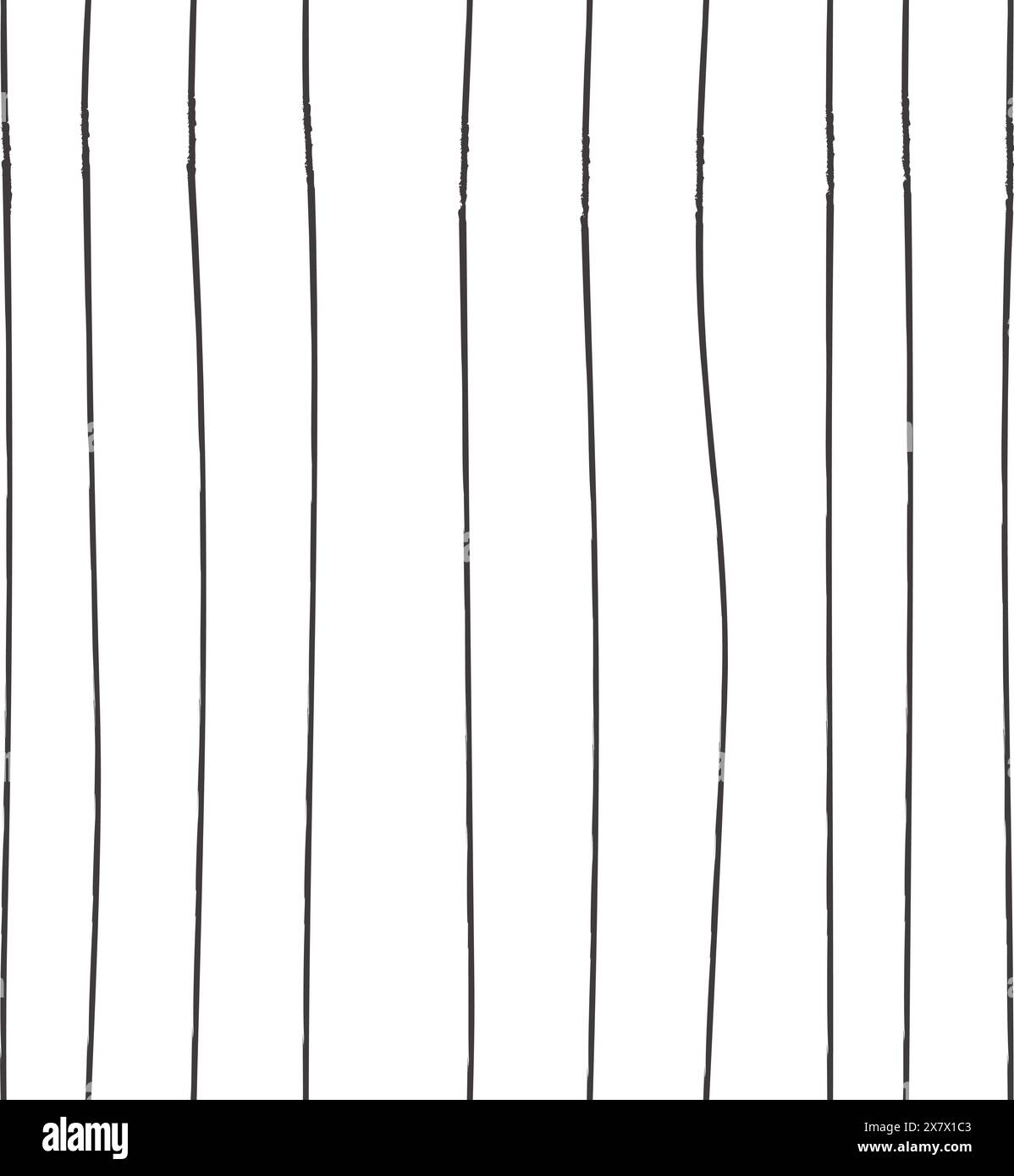 tratteggio incrociato linee a matita verticali motivo senza cuciture. estruso realizzato in stile schizzo disegnato a mano. Illustrazione Vettoriale