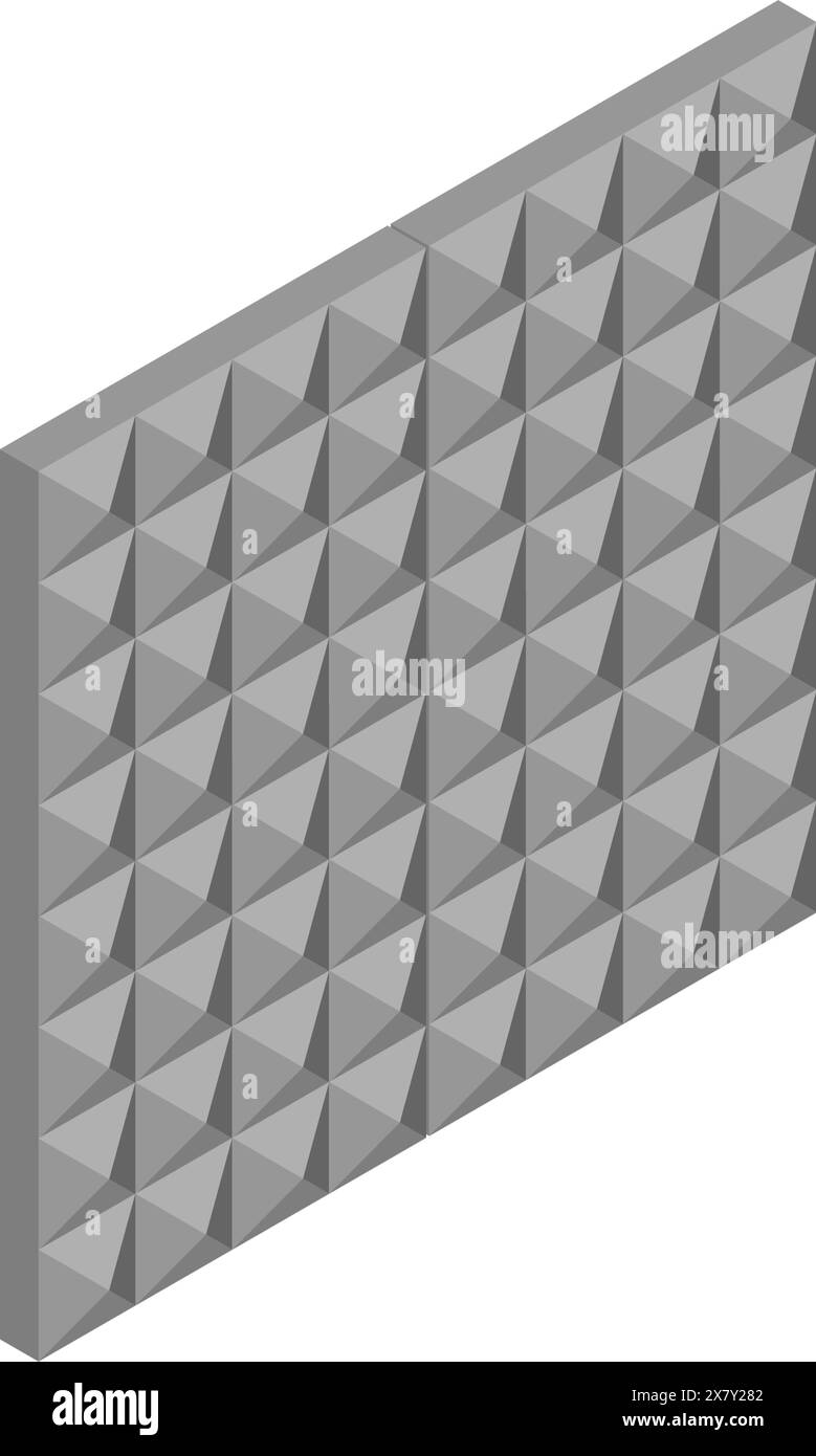 Insonorizzazione e materiali fonoassorbenti Illustrazione delle misure di riduzione del rumore che possono essere prese in immobili a noleggio, Illustrazione vettoriale Illustrazione Vettoriale