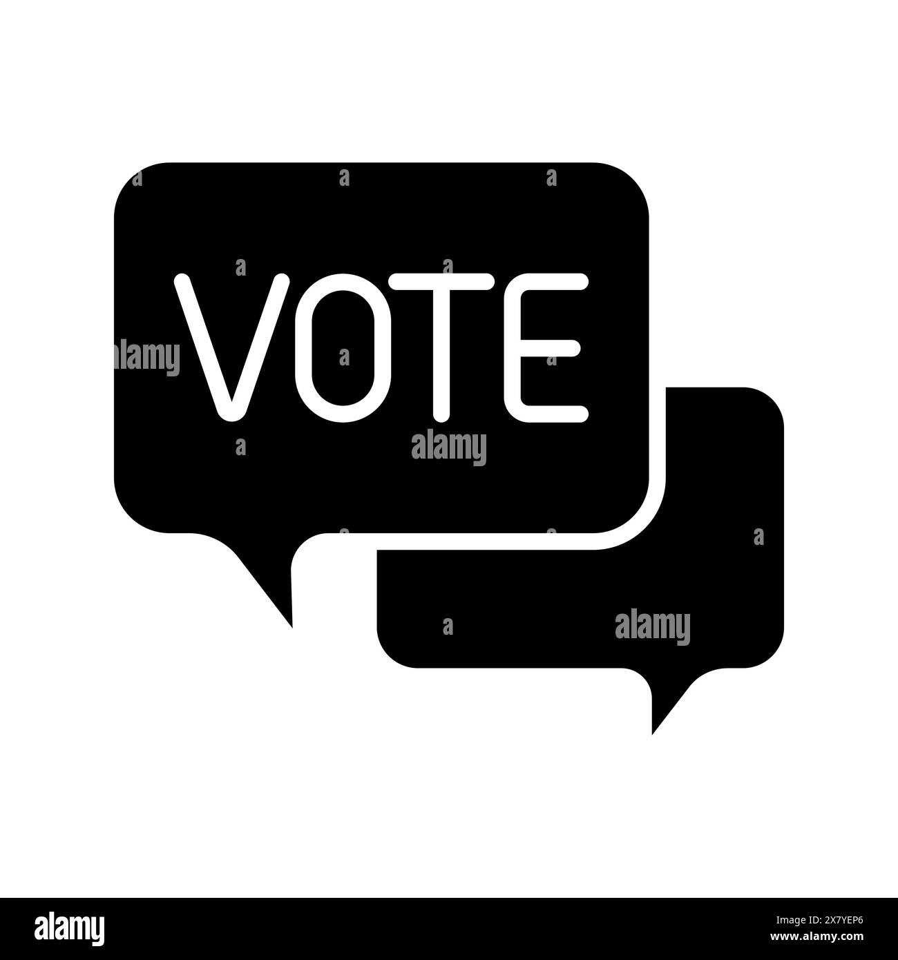 Icona del set di elezioni. Voto, edificio governativo, dimostrazione, elettori, voto elettronico, voto manuale, approvazione, disapprovazione, megafono, risultato del voto Illustrazione Vettoriale