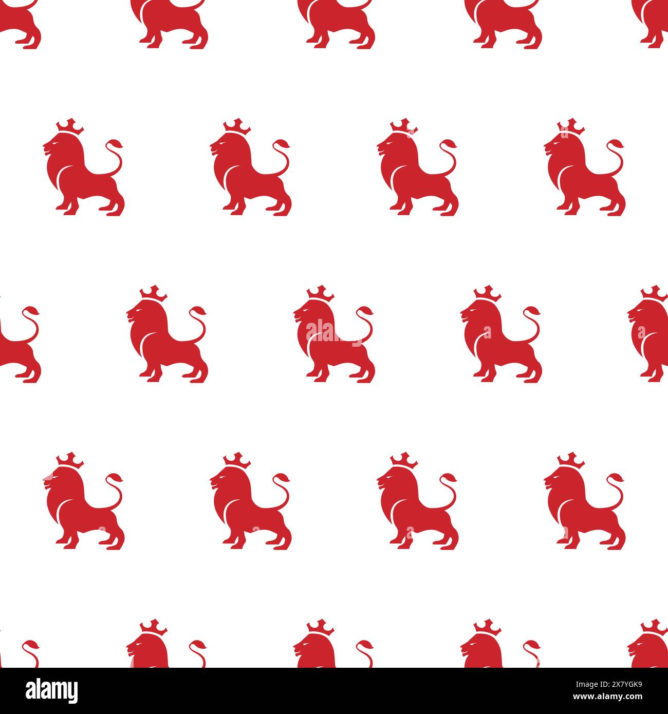 Motivo senza cuciture Lion Kids. vettore sfondo animale Illustrazione Vettoriale