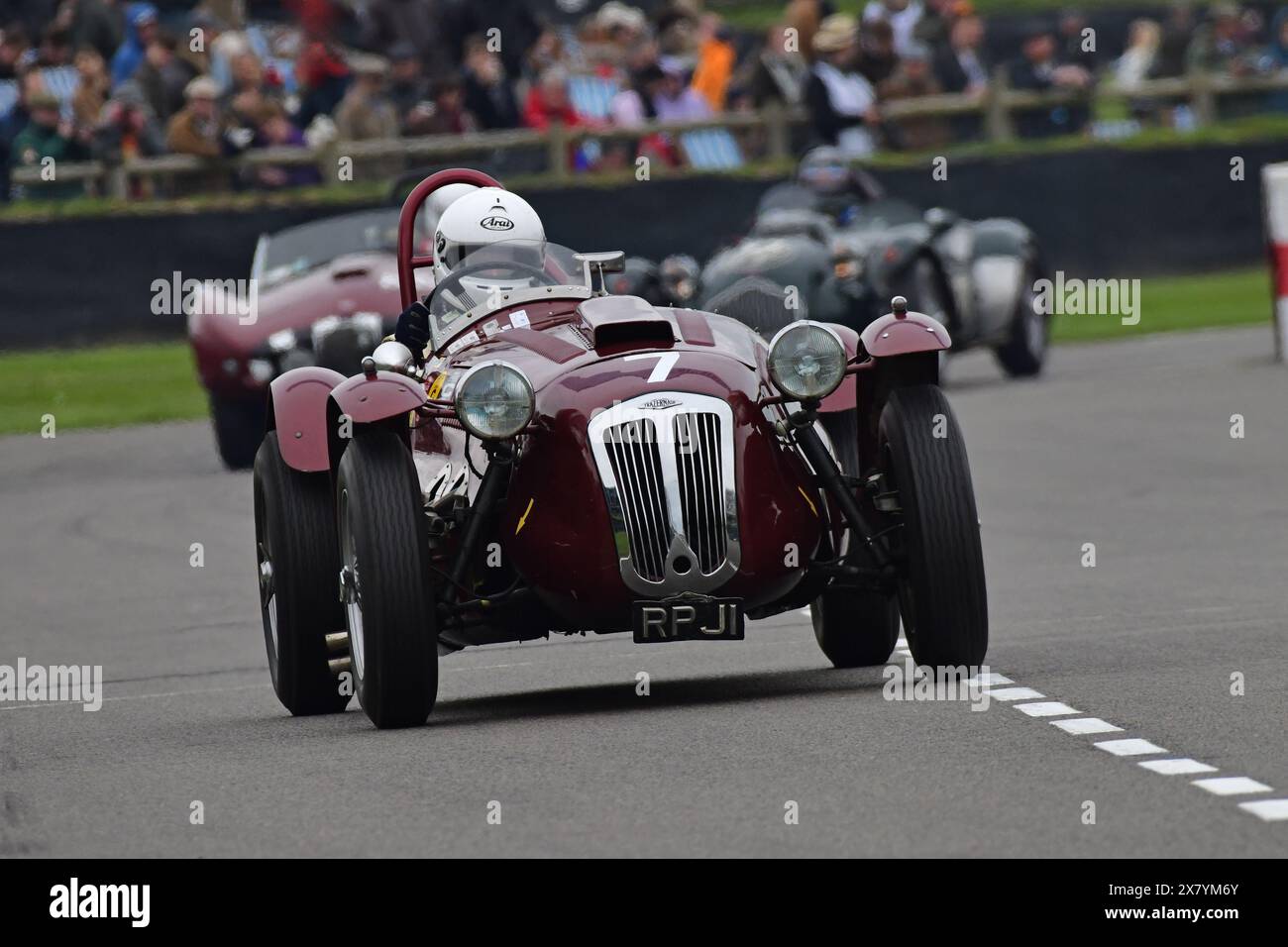 John Ure, Frazer Nash le Mans replica, Peter Collins Trophy, una gara a pilota singolo di venticinque minuti per le auto da corsa sportive che caratterizzano tutti Foto Stock