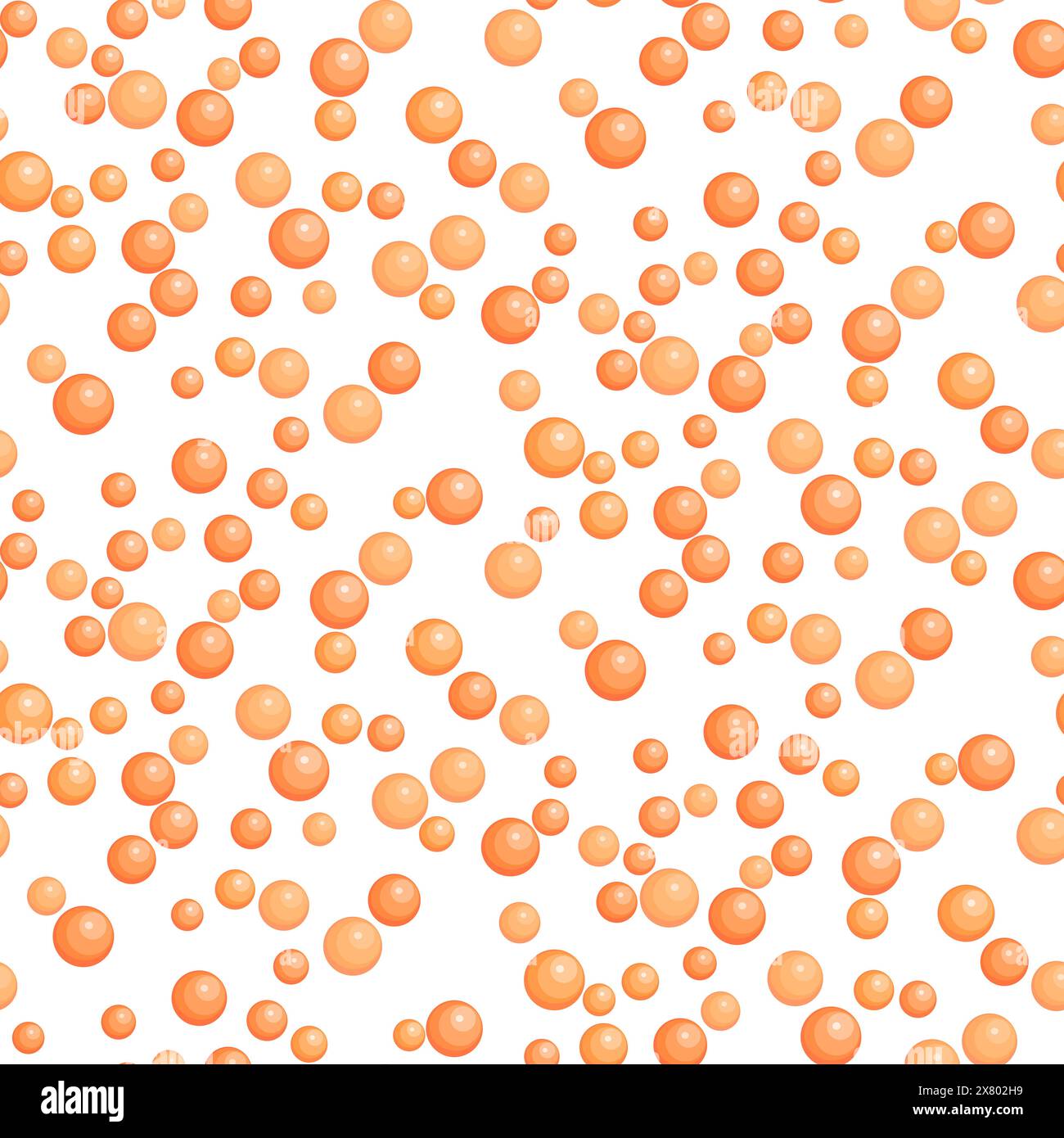 Caviale rosso crudo. Uova di pesce salate o fresche senza cuciture. Trota isolata su bianco. Specialità di pesce per il ristorante, menu sushi bar, poster. Idee Illustrazione Vettoriale