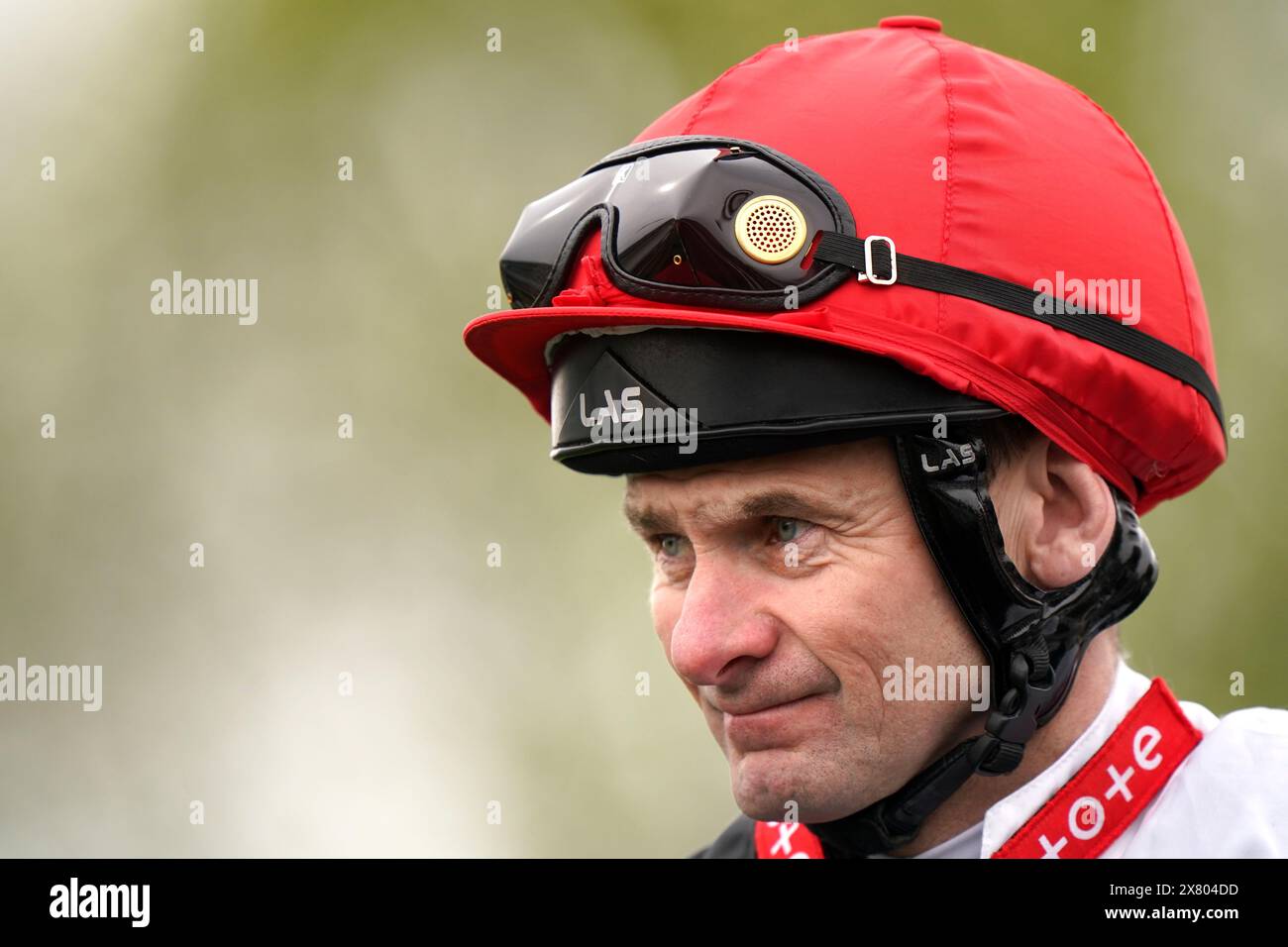 Foto datata 18-04-2024 di Jockey Robert Havlin, che ha detto che era "una bella sorpresa" essere prenotati per guidare il Betfred Derby Fancy ambiente Friendly, sostituendo Callum Shepherd a bordo del contendente Epsom. Data di pubblicazione: Mercoledì 22 maggio 2025. Foto Stock