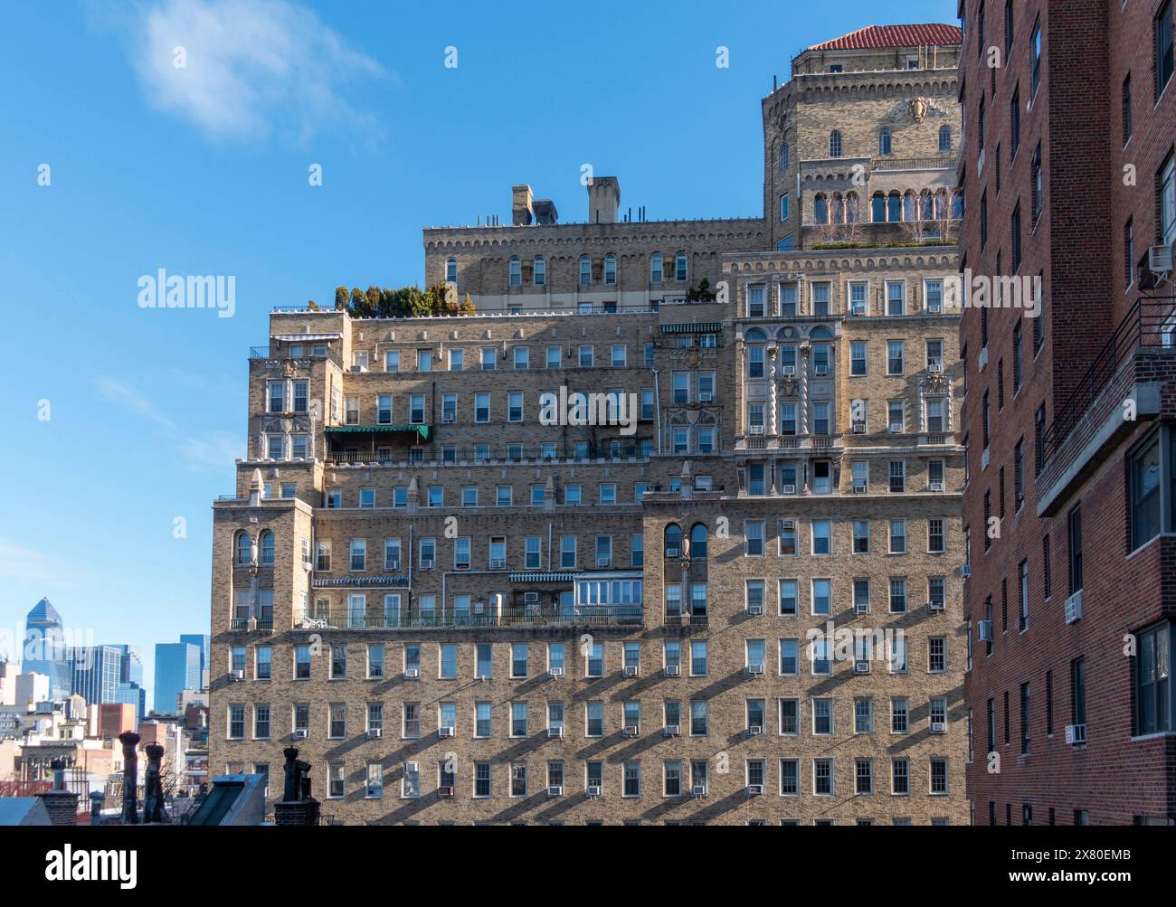 Coop residenziale, 24 Fifth Avenue, Manhattan, New York City, Stati Uniti Foto Stock
