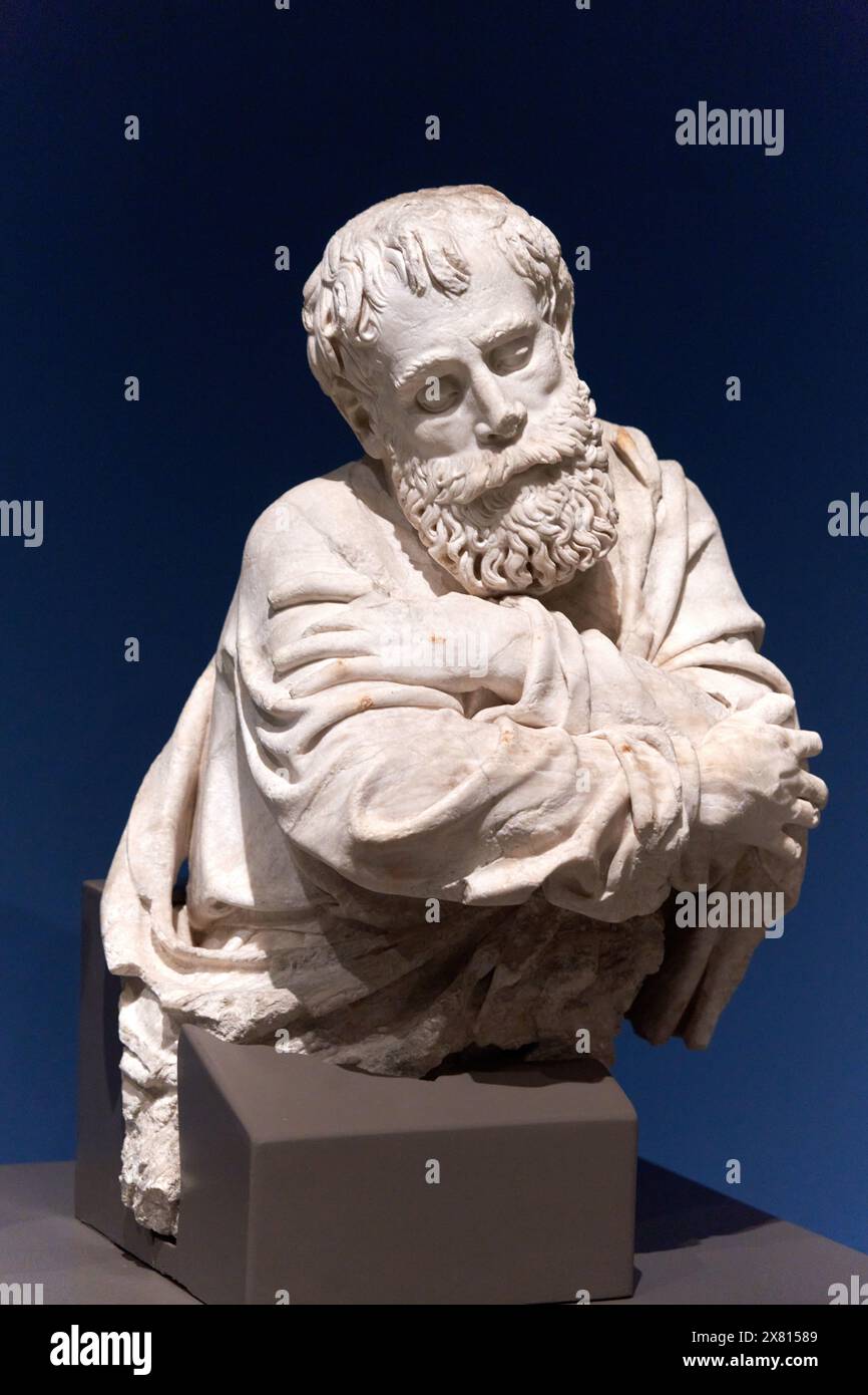 Damià Forment, Dormizione della Vergine, 1534-1537, Museo Nazionale di Arte Catalana, Museu Nacional d’Art de Catalunya, MNAC, Barcellona, Spagna, Europa Foto Stock