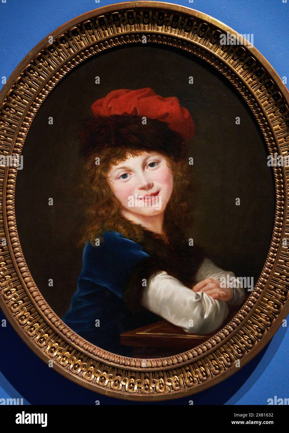 Ritratto di una ragazza, 1788-1790, Élisabeth-Louise Vigée le Brun, (París, 1755-1842), Museo Nazionale di Arte Catalana, Museu Nacional d’Art de Catalunya, Foto Stock