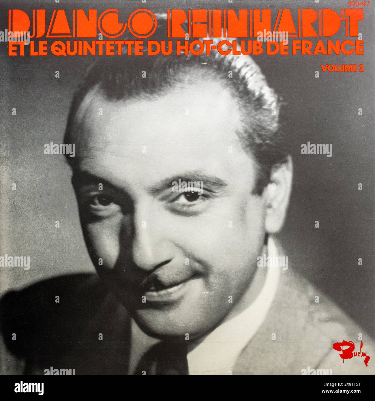 Django Reinhardt et le quinte du Hot Club de France volume 2 copertina album, vinile LP Foto Stock