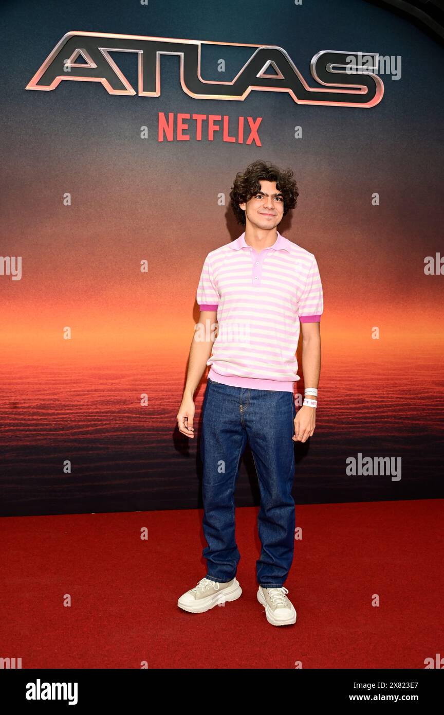 Città del Messico, Messico. 21 maggio 2024. Iñaki Godoy partecipa al Red carpet dell'evento dei fan Atlas al Toreo Parque Central. Il 21 maggio 2024 a città del Messico, Messico. (Foto di Carlos Tischler/ Eyepix Group/Sipa USA) credito: SIPA USA/Alamy Live News Foto Stock