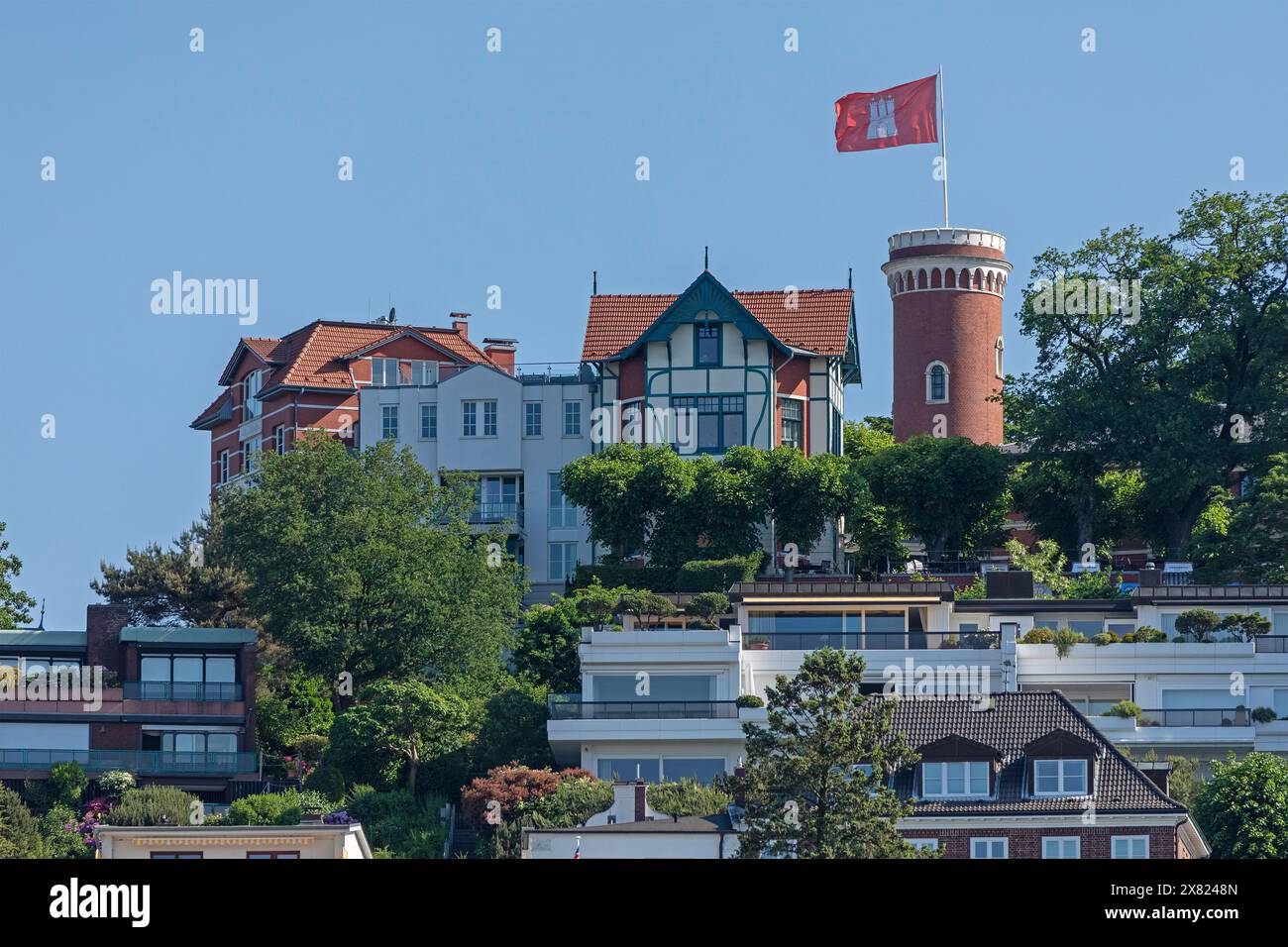 Süllberg Hotel, Blankenese, Amburgo, Germania Foto Stock