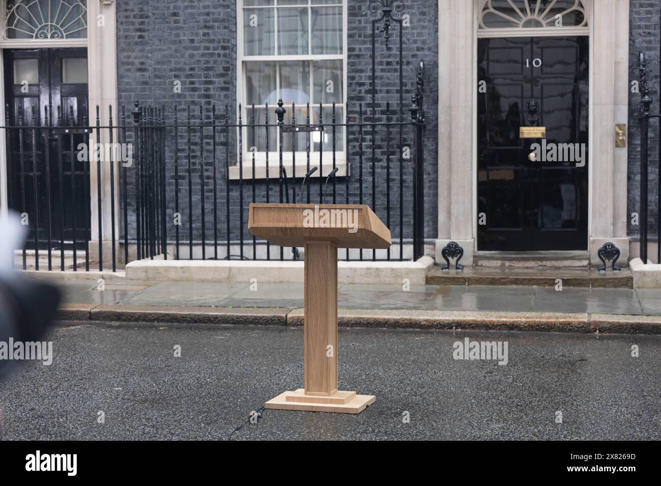 Londra, Regno Unito. 22 maggio 2024. Rishi Sunak, primo ministro, annuncia le elezioni generali il 4 luglio 2024 fuori 10 Downing Street Londra regno unito credito: Ian Davidson/Alamy Live News Foto Stock