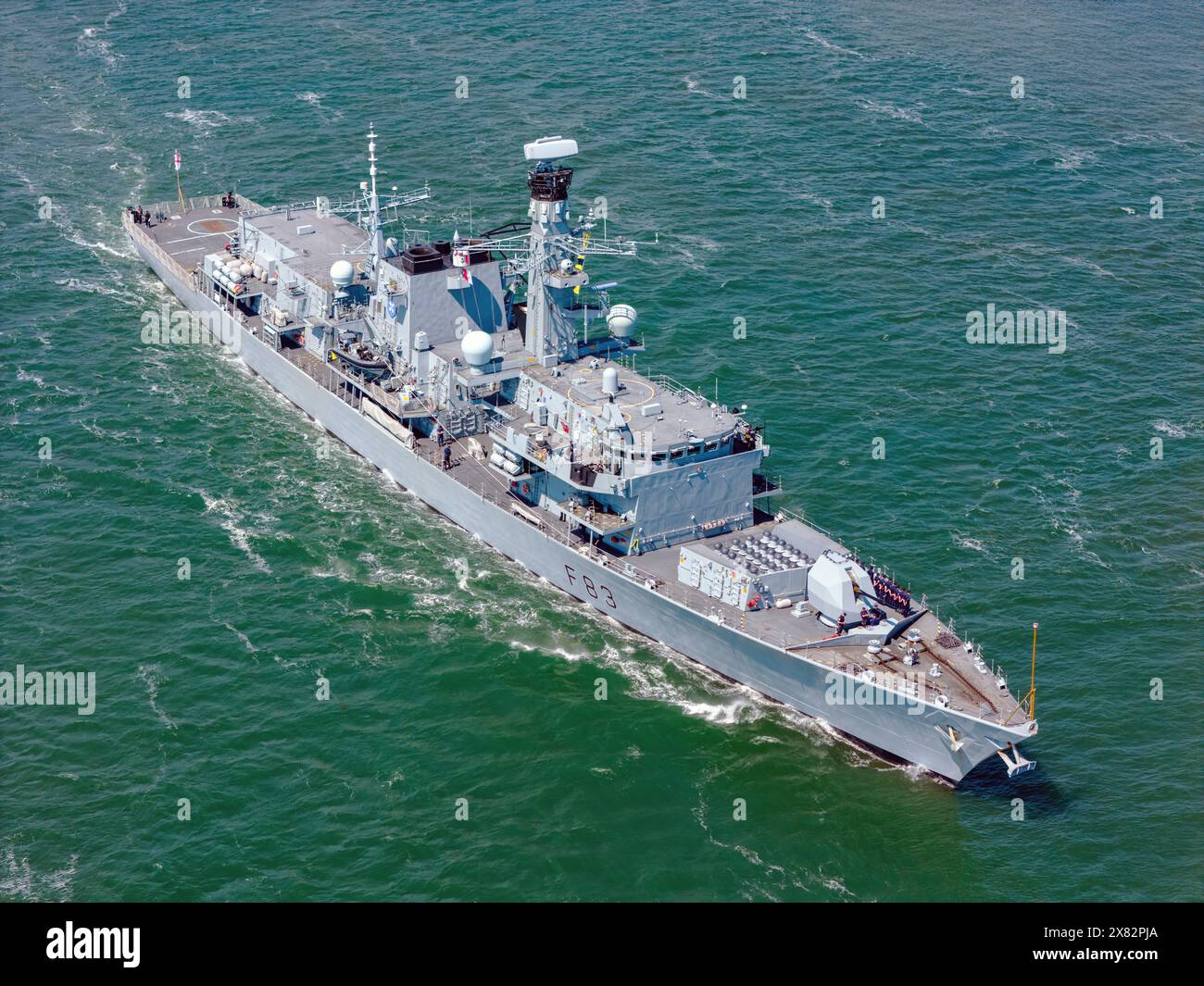 La HMS St. Albans (F83) è una fregata di tipo 23 gestita dalla Royal Navy. Foto Stock