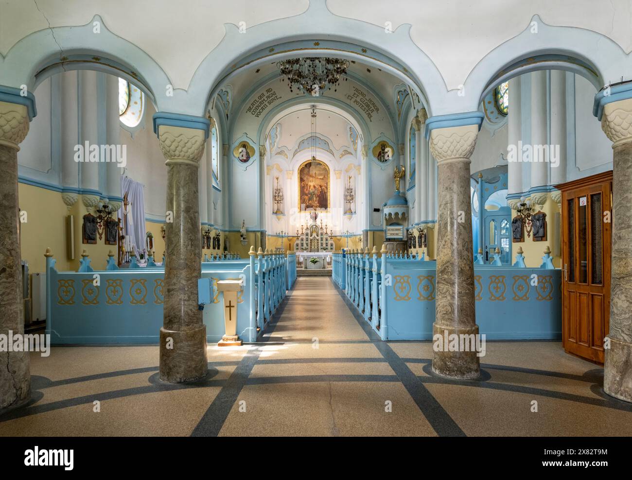 Chiesa di Santa Elisabetta, Chiesa Blu, Bratislava, Slovacchia Foto Stock