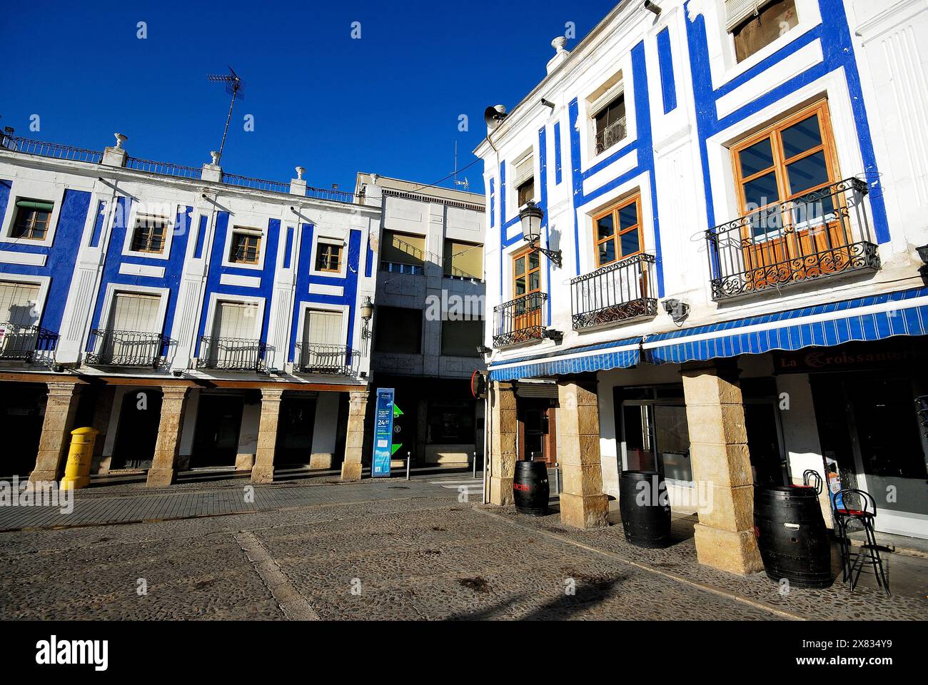 Piazza principale di Valdepeñas, Ciudad Real, Spagna Foto Stock