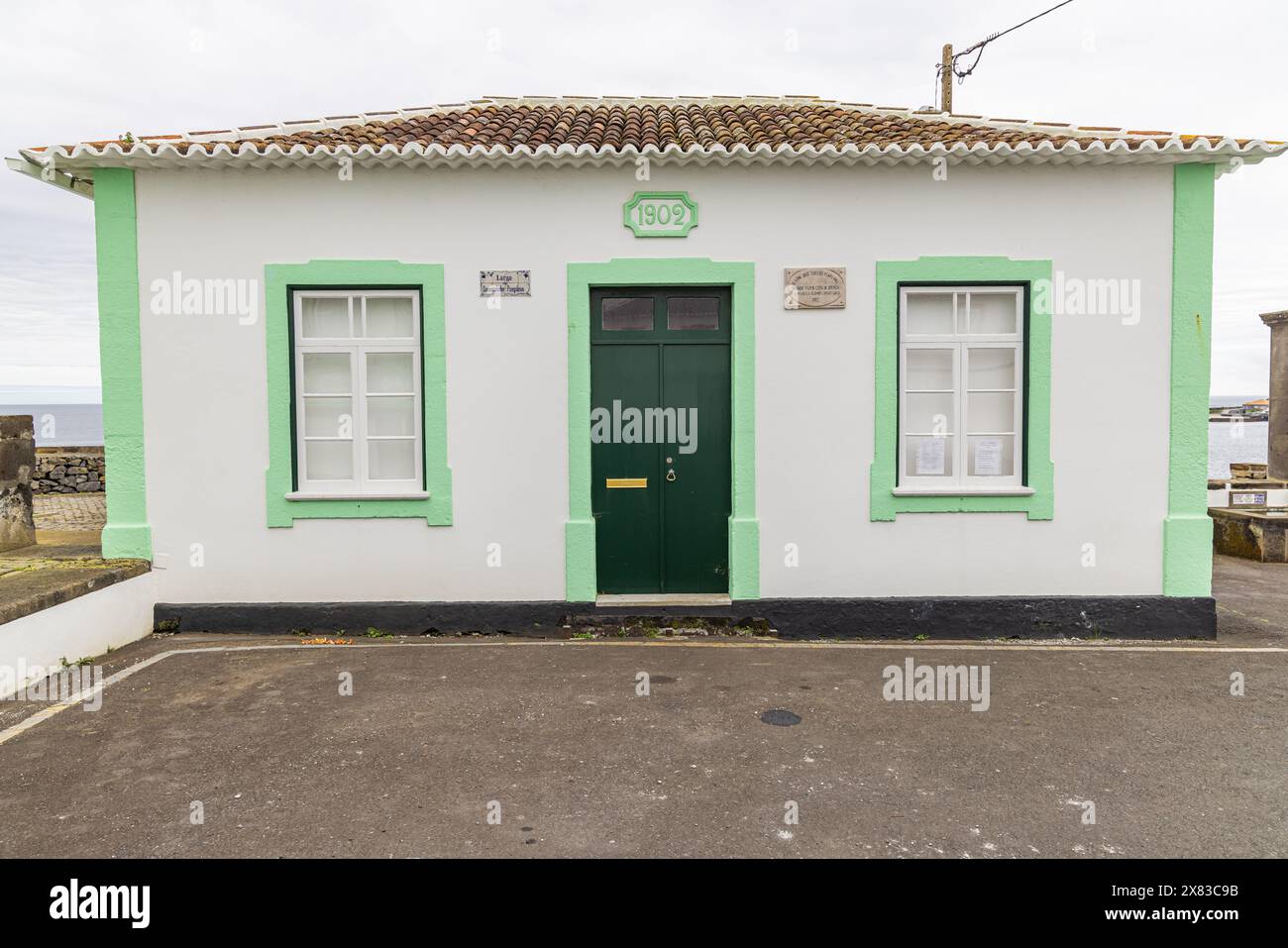 Porto Martins, Terceira, Azzorre, Portogallo. 31 marzo 2022. Tempio dello Spirito Santo, noto come Imperio, a Porto Martins. Foto Stock