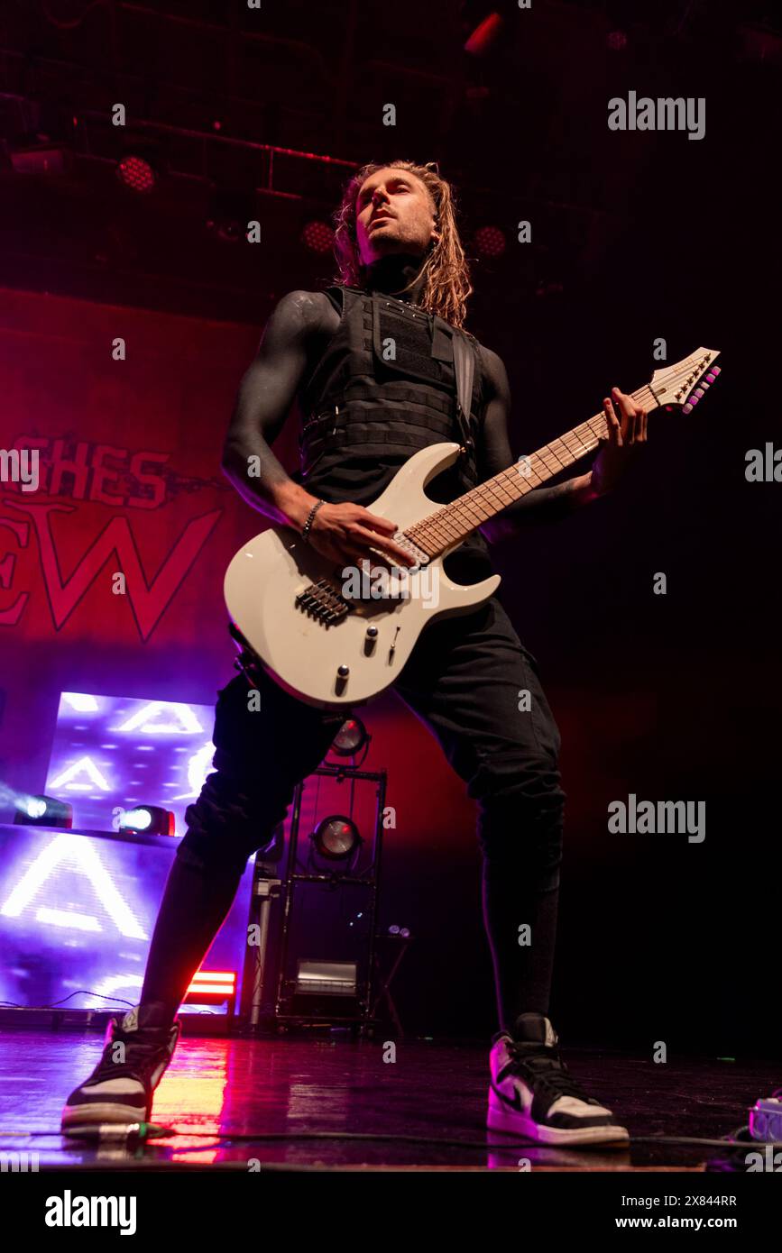 Madison, Stati Uniti. 21 maggio 2024. Jimmy Bennett di From Ashes to New al Sylvee il 21 maggio 2024, a Madison, Wisconsin (foto di Daniel DeSlover/Sipa USA) credito: SIPA USA/Alamy Live News Foto Stock