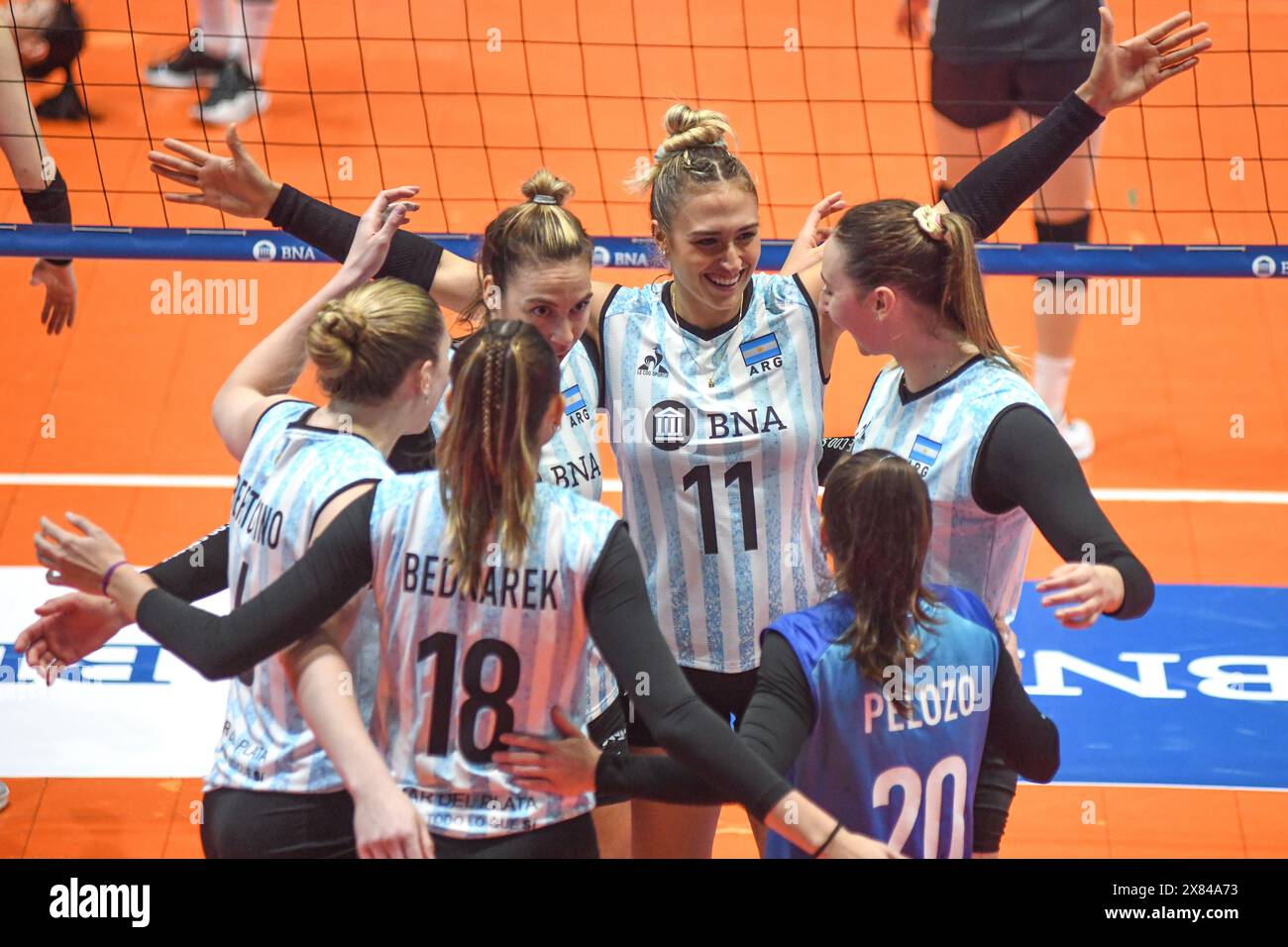 Nazionale di pallavolo argentina. Pallavolo femminile. Foto Stock