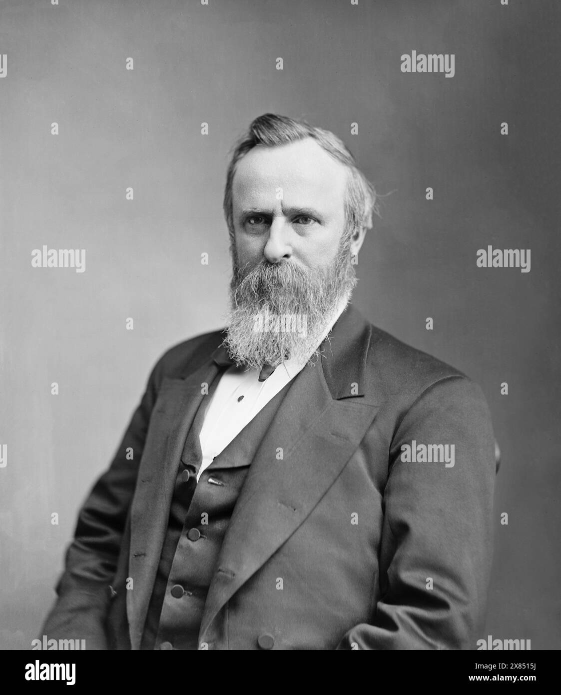 Il presidente Rutherford B. Hayes. Intorno al 1877. Di Mathew Brady. Foto Stock