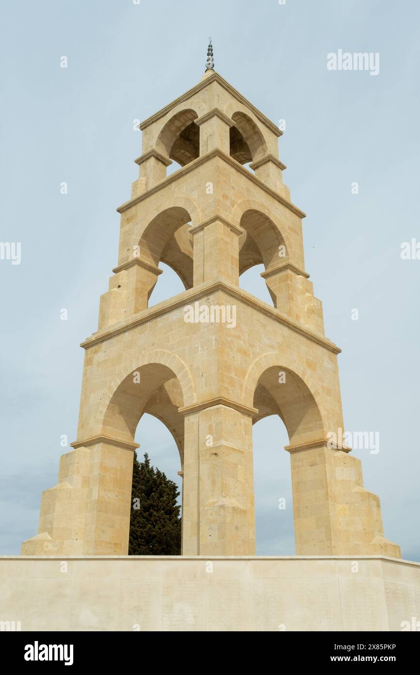 Canakkale, Turchia - 19 marzo 2024: Foto del cimitero dei martiri del 57th Infantry Regiment a Canakkale Foto Stock