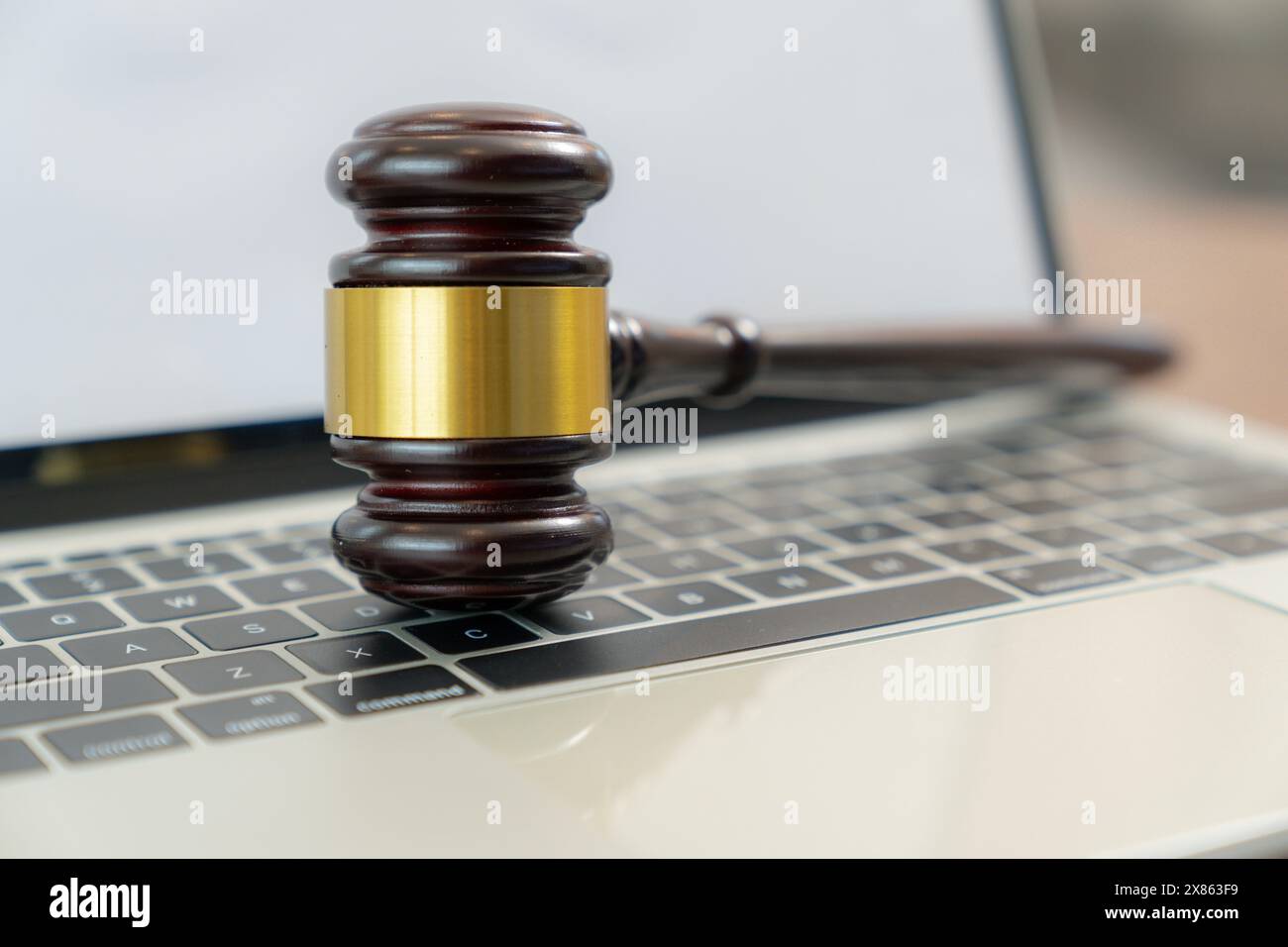 Legge informatica e concetto di sicurezza informatica. Foto Stock