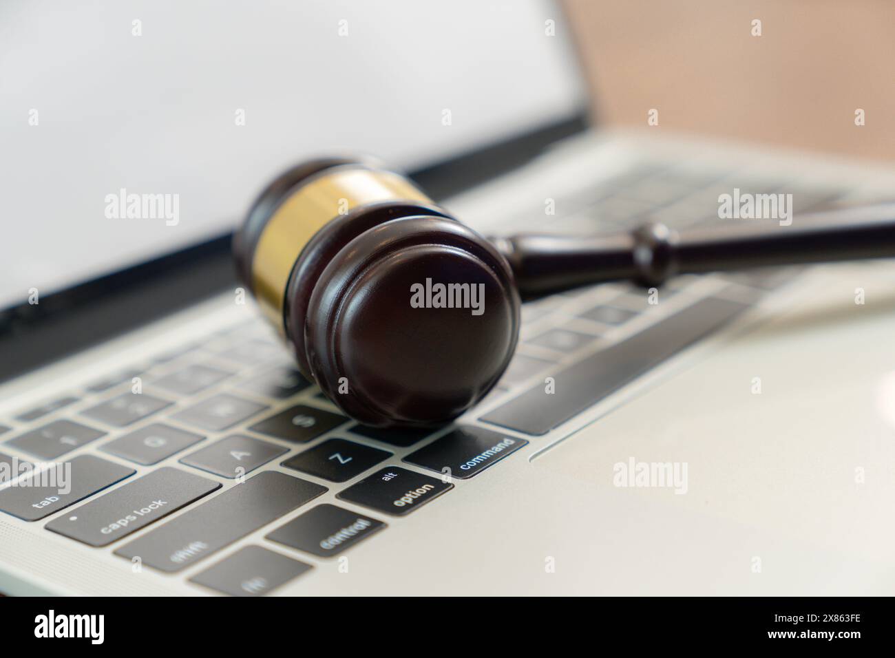 Legge informatica e concetto di sicurezza informatica. Foto Stock