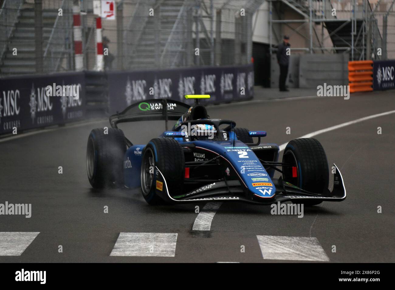 Monaco, Francia. 23 maggio 2024. © PHOTOPQR/NICE MATIN/Jean Francois Ottonello ; Monaco ; 23/05/2024 ; 81e Grand Prix de Monaco - Essaid libres formule 2 - 2 Zak o'Sullivan - Art Grand Prix Monaco GP il 23 maggio 2024 crediti: MAXPPP/Alamy Live News Foto Stock