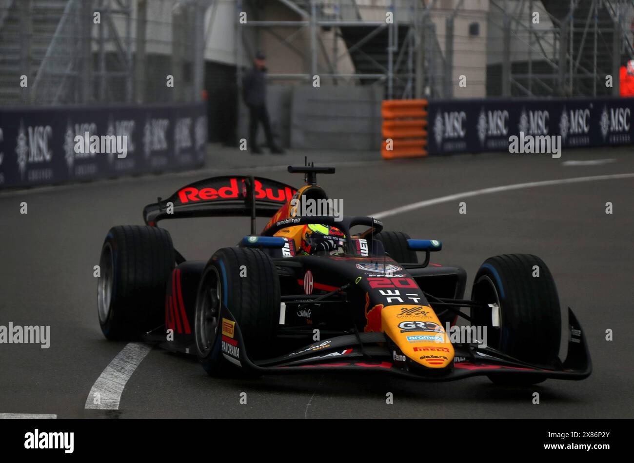 Monaco, Francia. 23 maggio 2024. © PHOTOPQR/NICE MATIN/Jean Francois Ottonello ; Monaco ; 23/05/2024 ; 81e Grand Prix de Monaco - Essaid libres formule 2 - 20 Isak Hadjar - Campos Racing Monaco GP il 23 maggio 2024 crediti: MAXPPP/Alamy Live News Foto Stock