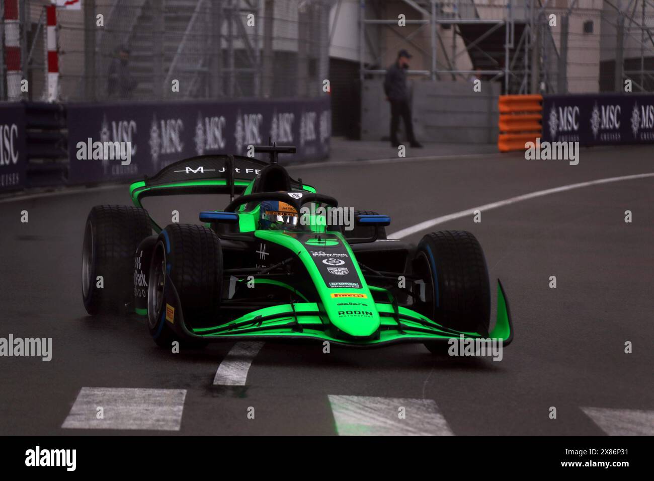 Monaco, Francia. 23 maggio 2024. © PHOTOPQR/NICE MATIN/Jean Francois Ottonello ; Monaco ; 23/05/2024 ; 81e Gran Premio di Monaco - Essaid libres formule 2 - 5 Zane Maloney - Rodin Motorsport Monaco GP il 23 maggio 2024 crediti: MAXPPP/Alamy Live News Foto Stock