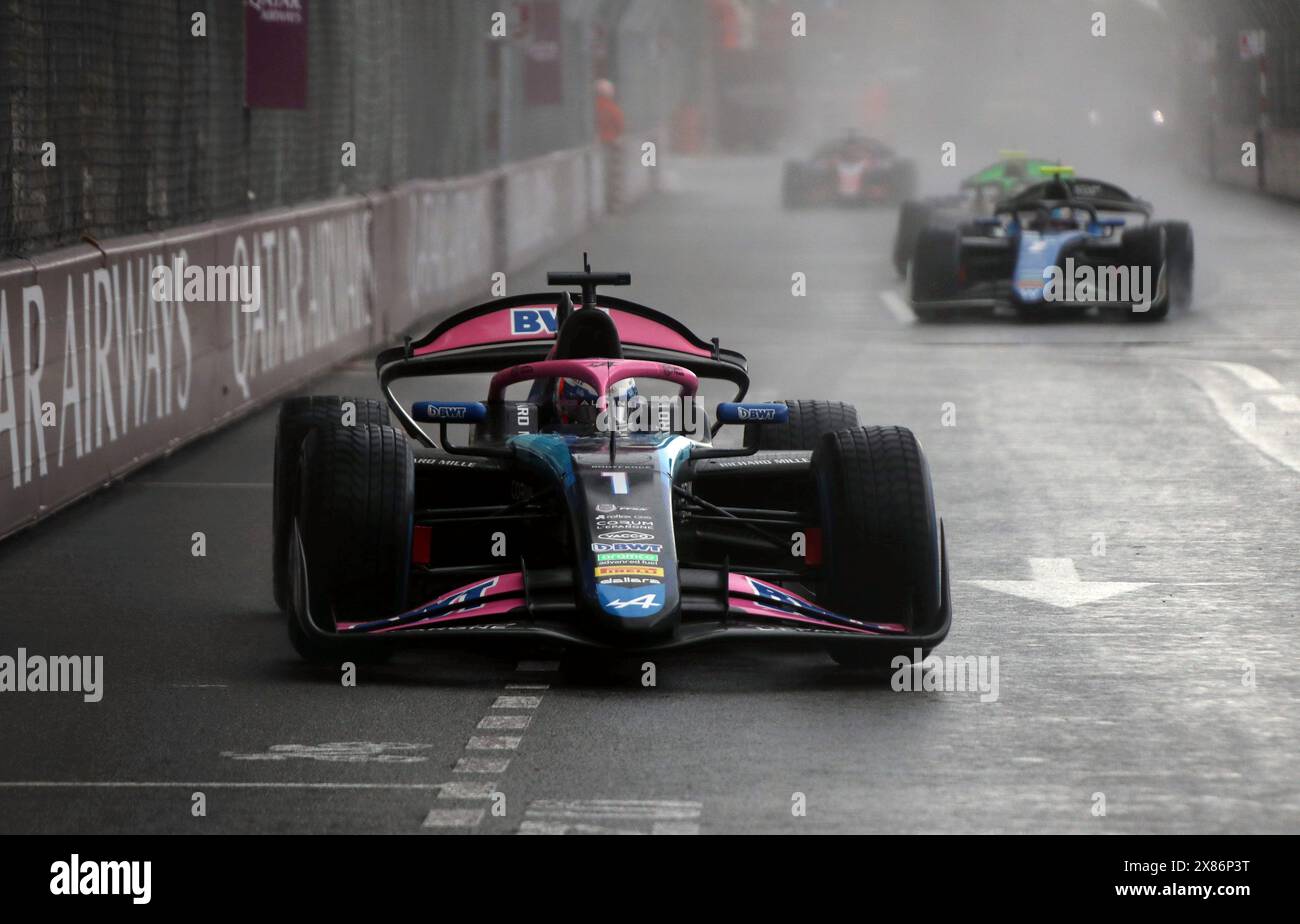 Monaco, Francia. 23 maggio 2024. © PHOTOPQR/NICE MATIN/Jean Francois Ottonello ; Monaco ; 23/05/2024 ; 81e Grand Prix de Monaco - Essaid libres formule 2 - 1 Victor Martins - Art Grand Prix Monaco GP il 23 maggio 2024 crediti: MAXPPP/Alamy Live News Foto Stock