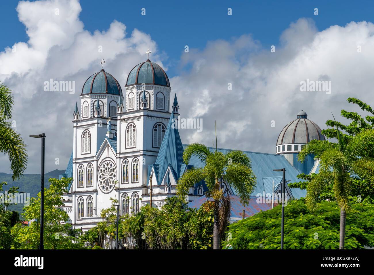 La Cattedrale dell'Immacolata concezione ad Apia Samoa, nel Pacifico meridionale. Foto Stock