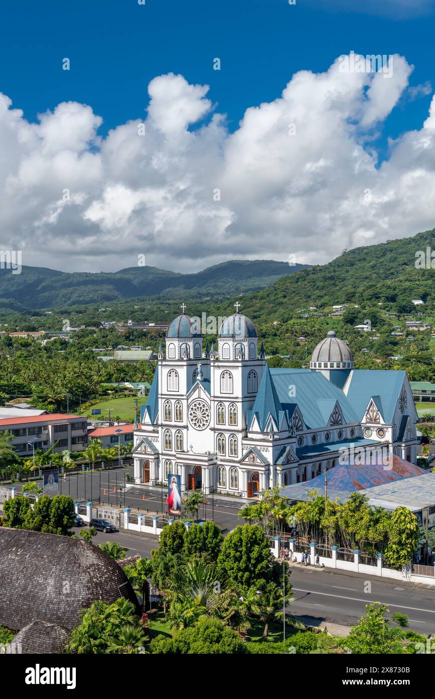 La Cattedrale dell'Immacolata concezione ad Apia Samoa, nel Pacifico meridionale. Foto Stock