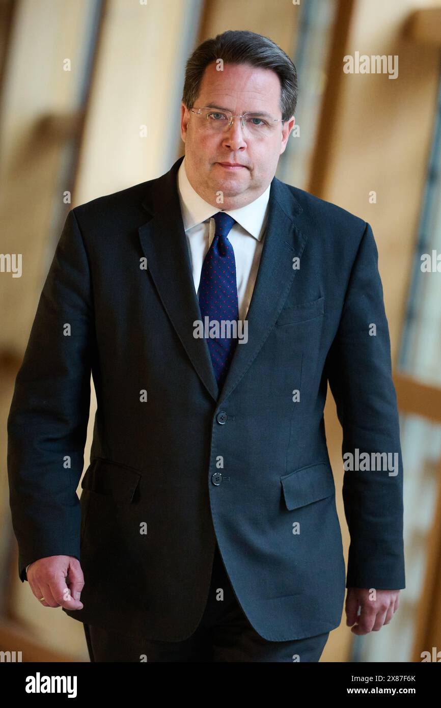 Edimburgo Scozia, Regno Unito 23 maggio 2024. Craig Hoy MSP al Parlamento scozzese. credito sst/alamy notizie in diretta Foto Stock