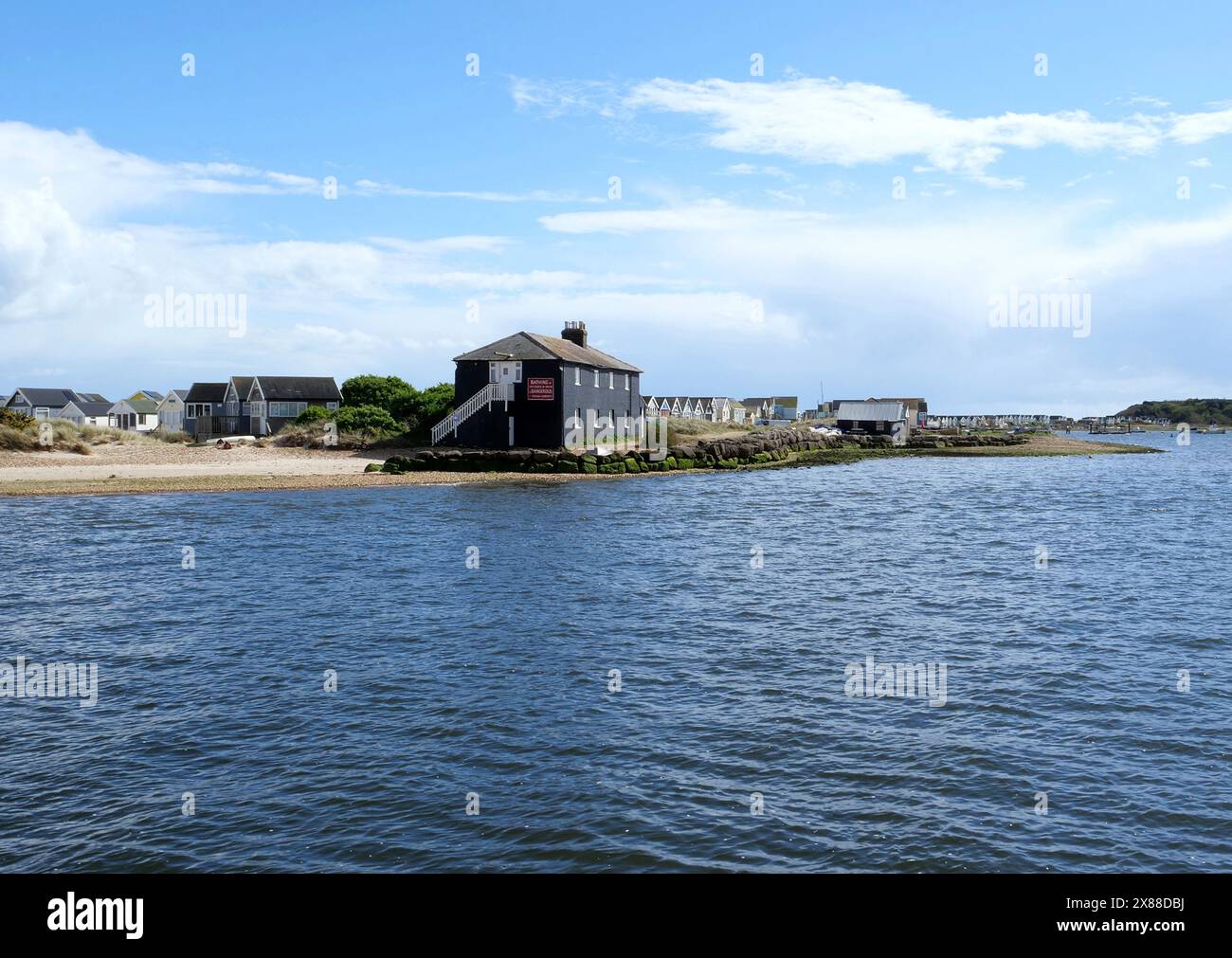 Una fotografia di Hengistbury Head vicino a Christchurch Dorset Foto Stock