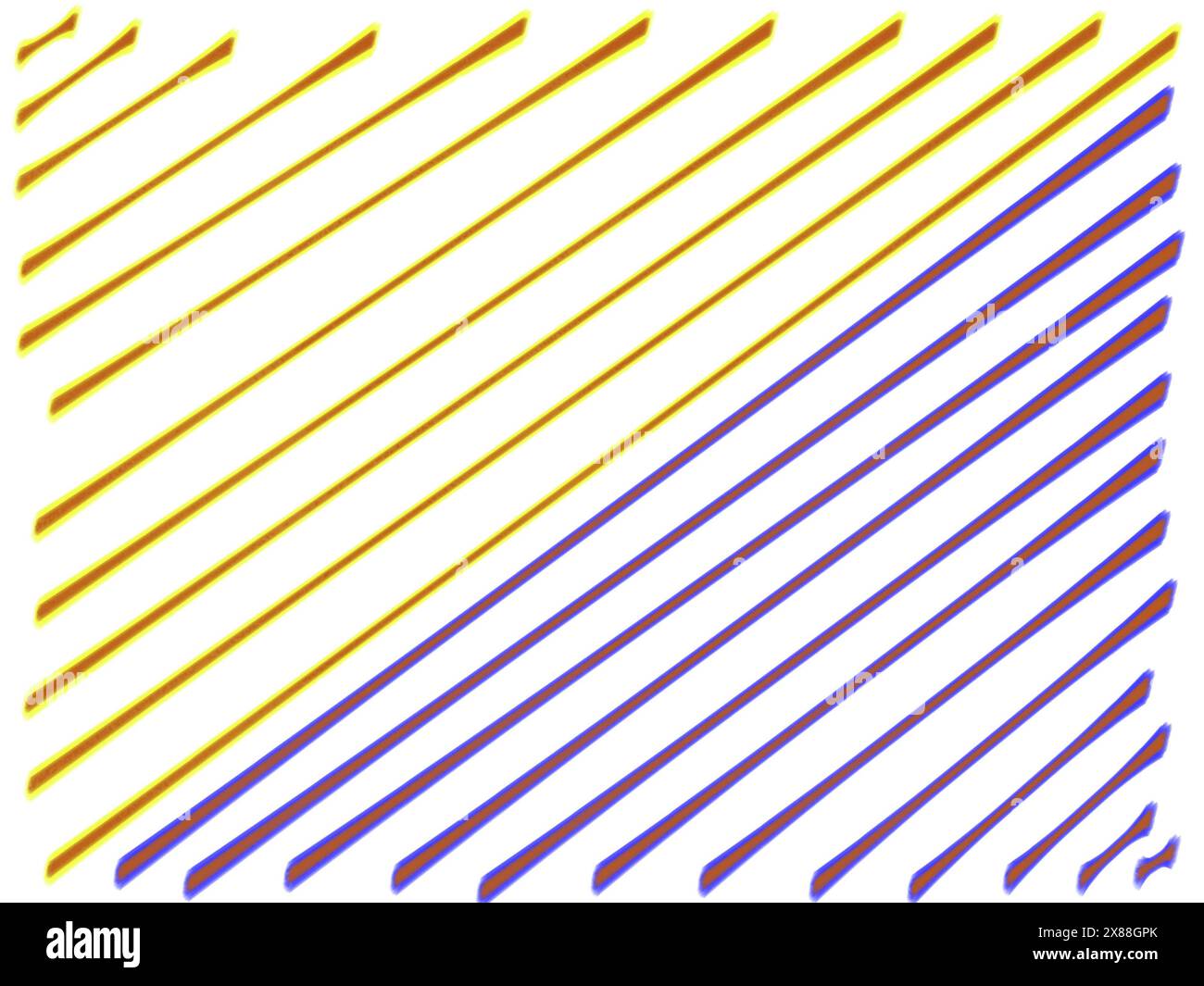 Sfondo bianco diagonale con linee dorate e viola . Illustrazione di alta qualità Foto Stock