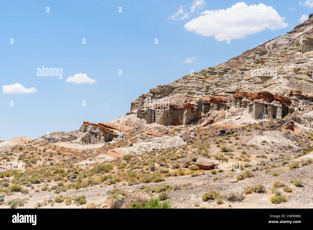 Collina al Red Rock Canyon State Park in California Foto Stock