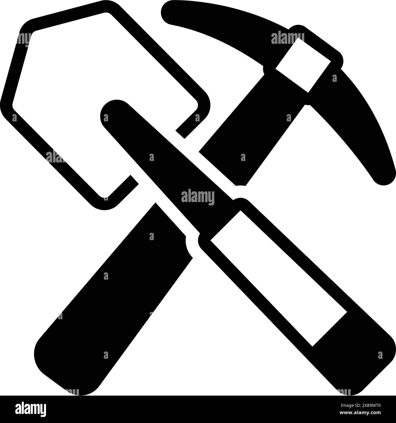 Icona per pala, trincea Illustrazione Vettoriale