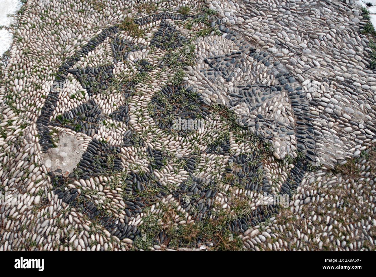 Grecia, Rodi Island villaggio di Kallithies (parte 1), monastero del profeta Amos Foto Stock