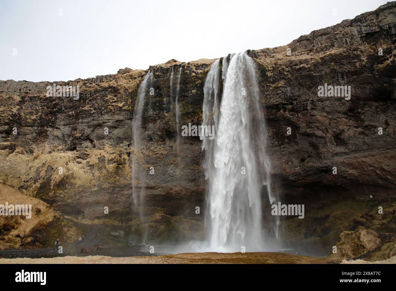 Islanda - 2024 05 01, immagine del paesaggio sull'Islanda, cascata a Seljalandsfoss Foto Stock