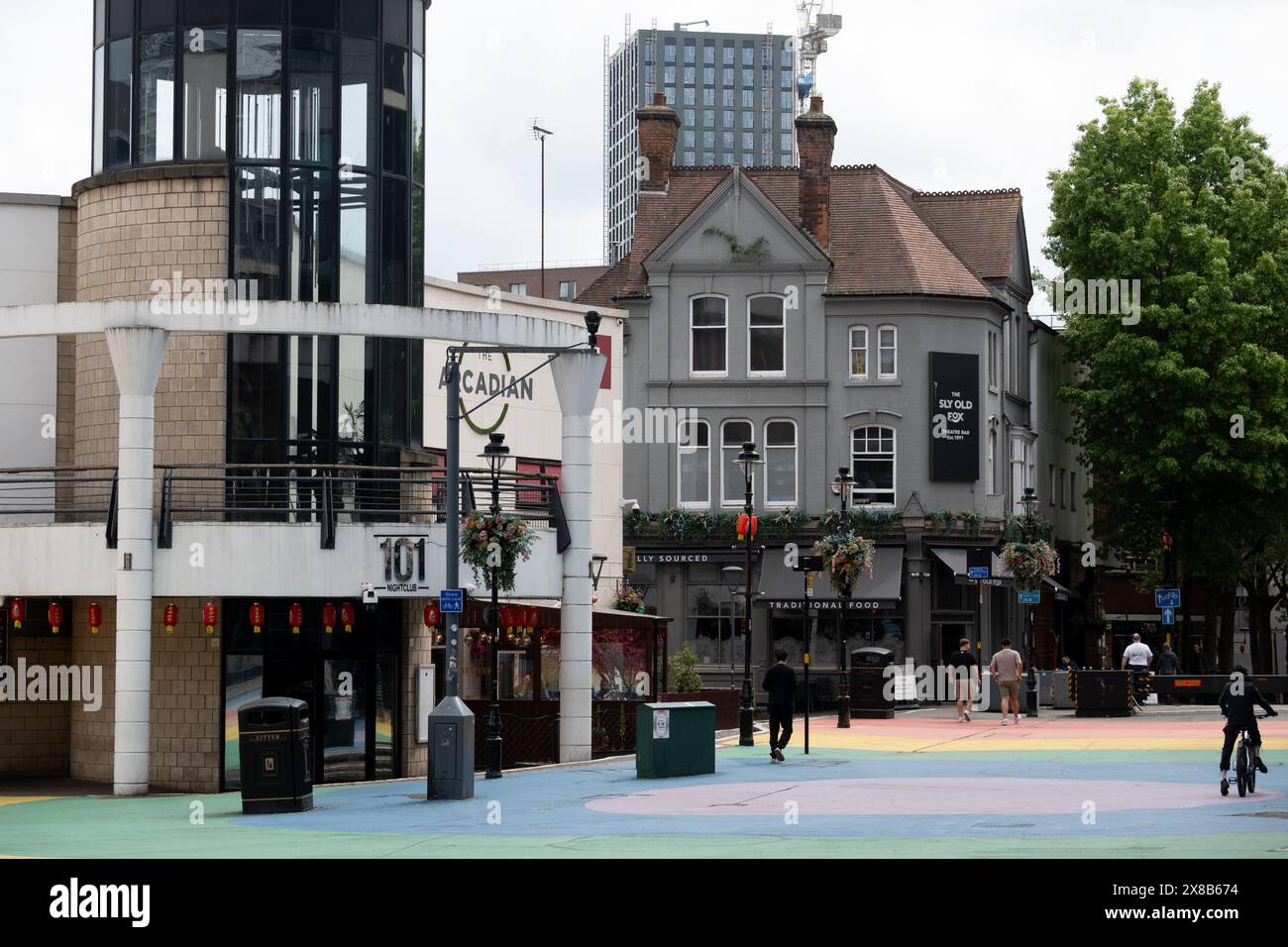 Hurst Street, Birmingham, West Midlands, Inghilterra, Regno Unito Foto Stock