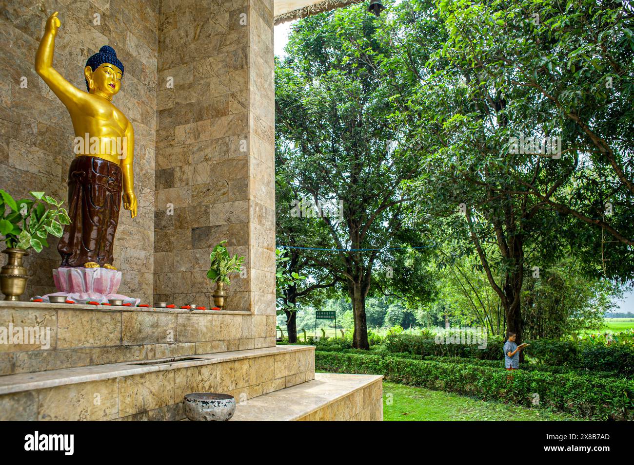 08 30 2008 Devdaha luogo di nascita di Mayadevi madre del Buddha Siddhartha Gautam trascorse la sua infanzia. Lumbini Nepal Asia. Foto Stock