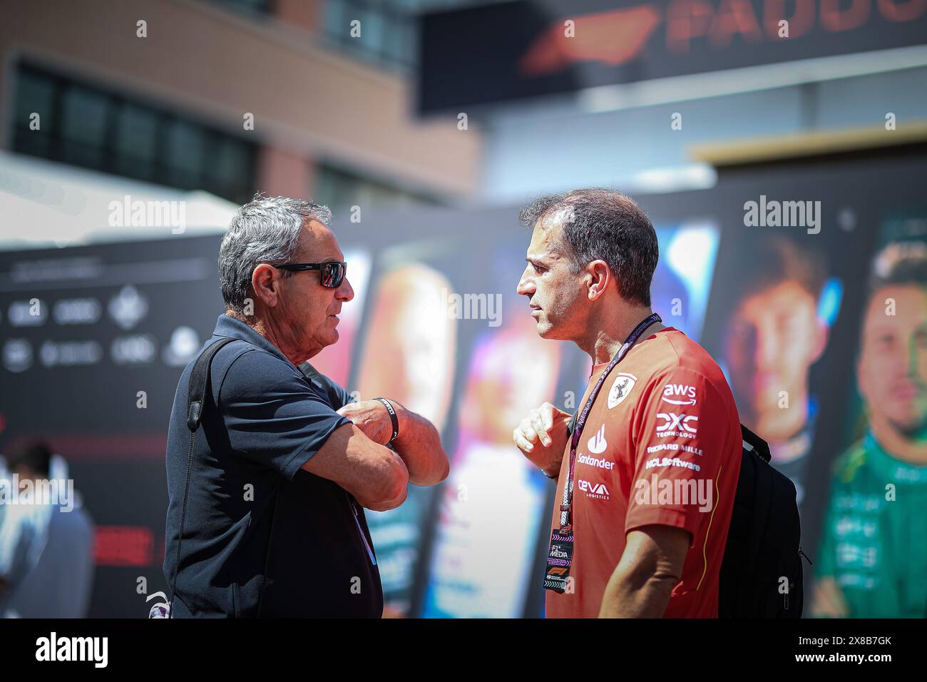 Monaco, Principato di Monaco. 24 maggio 2024. Marc Gene, ex pilota di Minardi e Ferrari Ambassador, ora commentatore di Sky Italia, durante il GP di Monaco, 23-26 maggio 2024 Montecarlo, campionato del mondo di Formula 1 2024. Credito: Agenzia fotografica indipendente/Alamy Live News Foto Stock