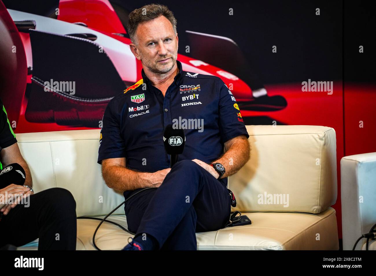 Monaco, Monaco. 24 maggio 2024. HORNER Christian (gbr), Team Principal della Red Bull Racing, ritratto, conferenza stampa durante il Gran Premio di Formula 1 di Monaco 2024, 8° appuntamento del Campionato del mondo di Formula 1 2024 dal 23 al 26 maggio 2024 sul circuito di Monaco, a Monaco - foto Paul Vaicle/DPPI credito: media DPPI/Alamy Live News Foto Stock