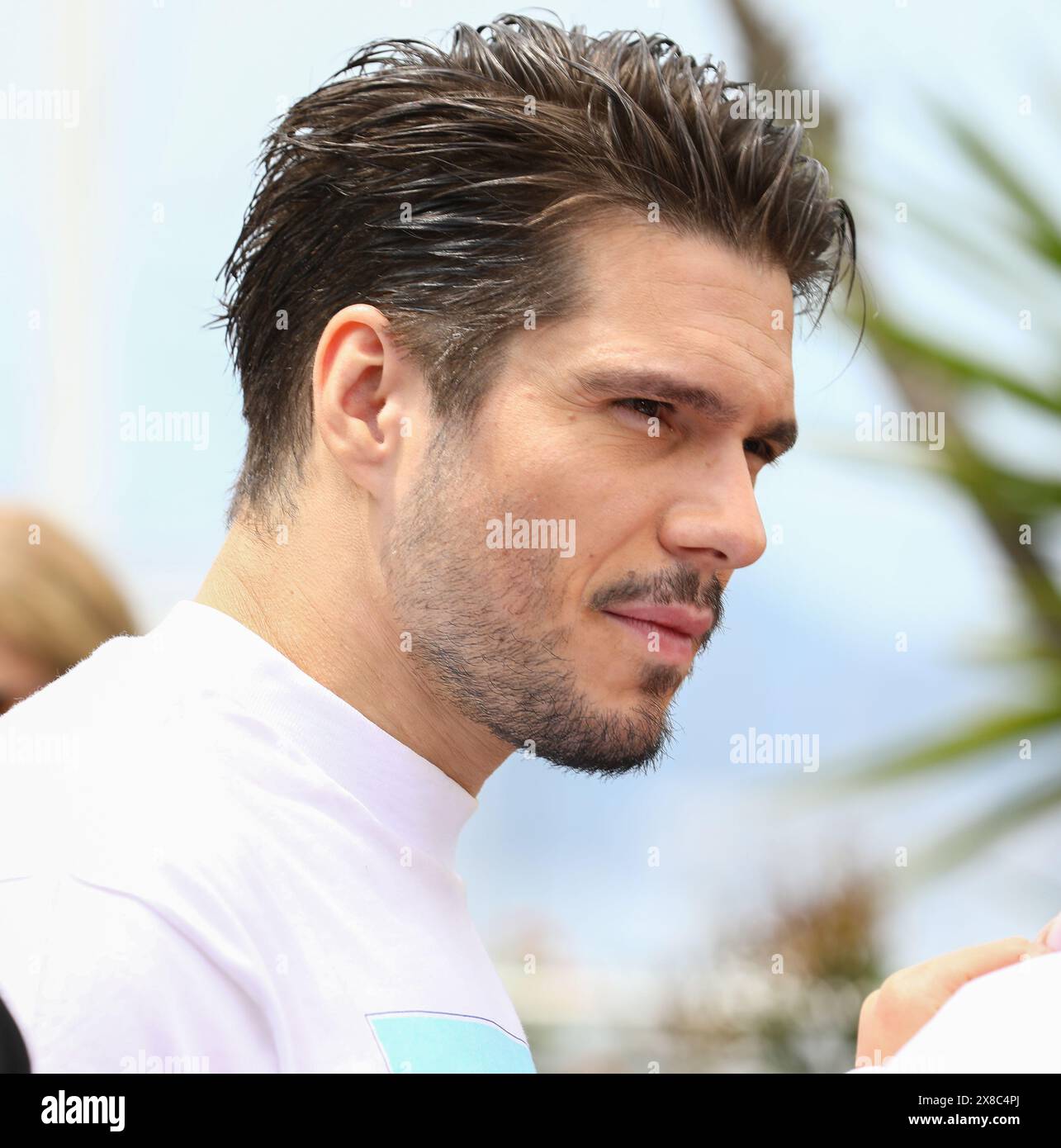 24 maggio 2024, Cannes, Costa azzurra, Francia: FRANCOIS posa CIVILE durante la fotocall "Beating Hearts" al 77° Festival annuale di Cannes al Palais des Festivals di Cannes, Francia (Credit Image: © Mickael Chavet/ZUMA Press Wire) SOLO USO EDITORIALE! Non per USO commerciale! Foto Stock