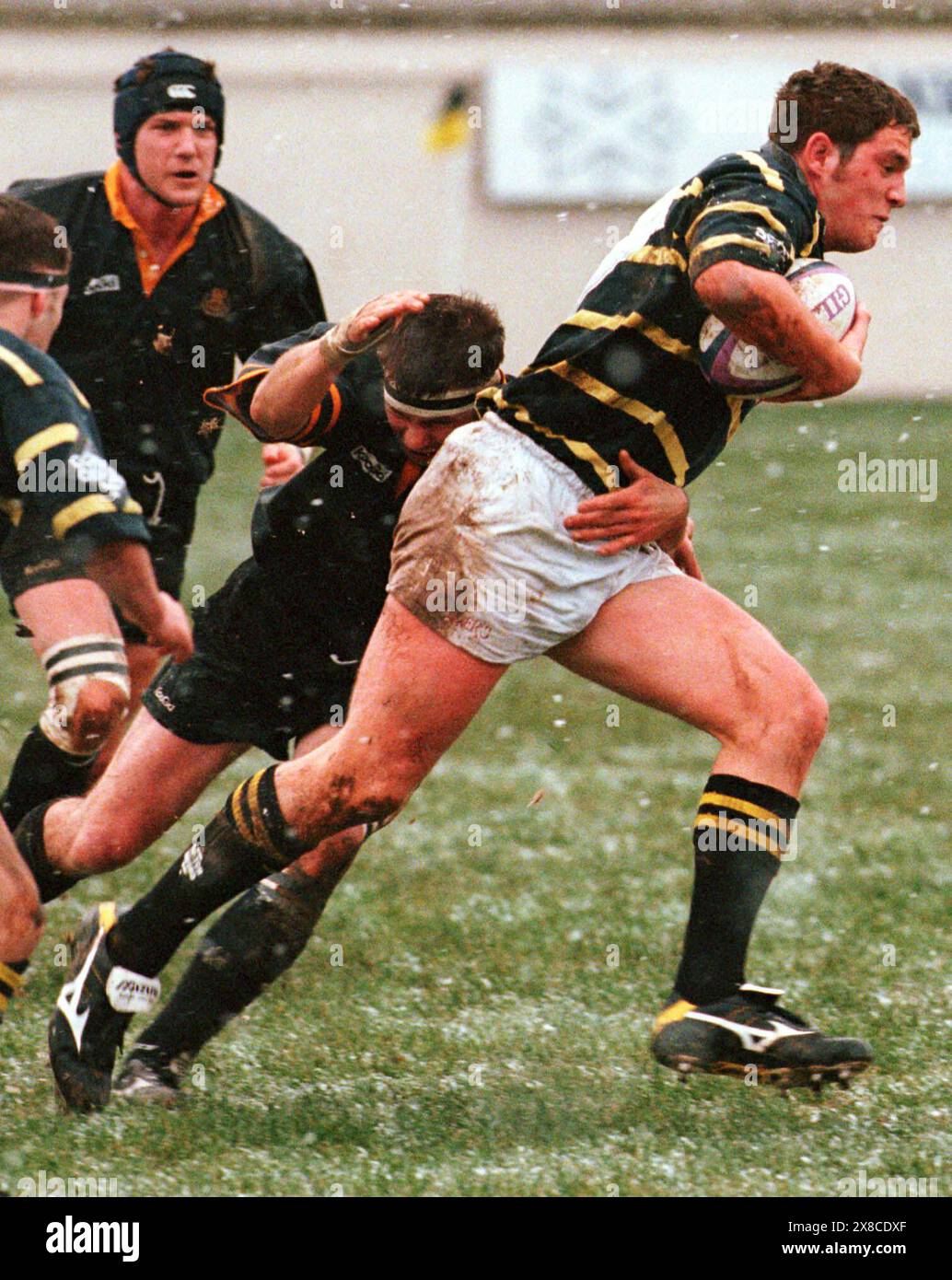 MELROSE V CURRIE. 12/4/99. Melrose e' Richard Griffith sull'accusa. Foto Stock