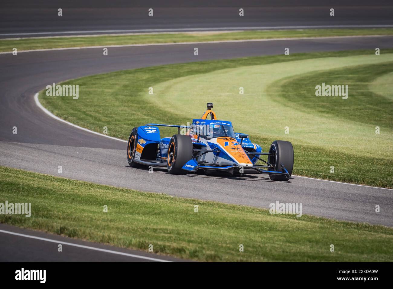 Speedway, Indiana, Stati Uniti. 24 maggio 2024. KYLE LARSON (17) di Elk Grove, California, pratica per la 108a corsa della 500 miglia di Indianapolis all'Indianapolis Motor Speedway di Speedway, IN. (Credit Image: © Walter G. Arce Sr./ASP via ZUMA Press Wire) SOLO PER USO EDITORIALE! Non per USO commerciale! Foto Stock