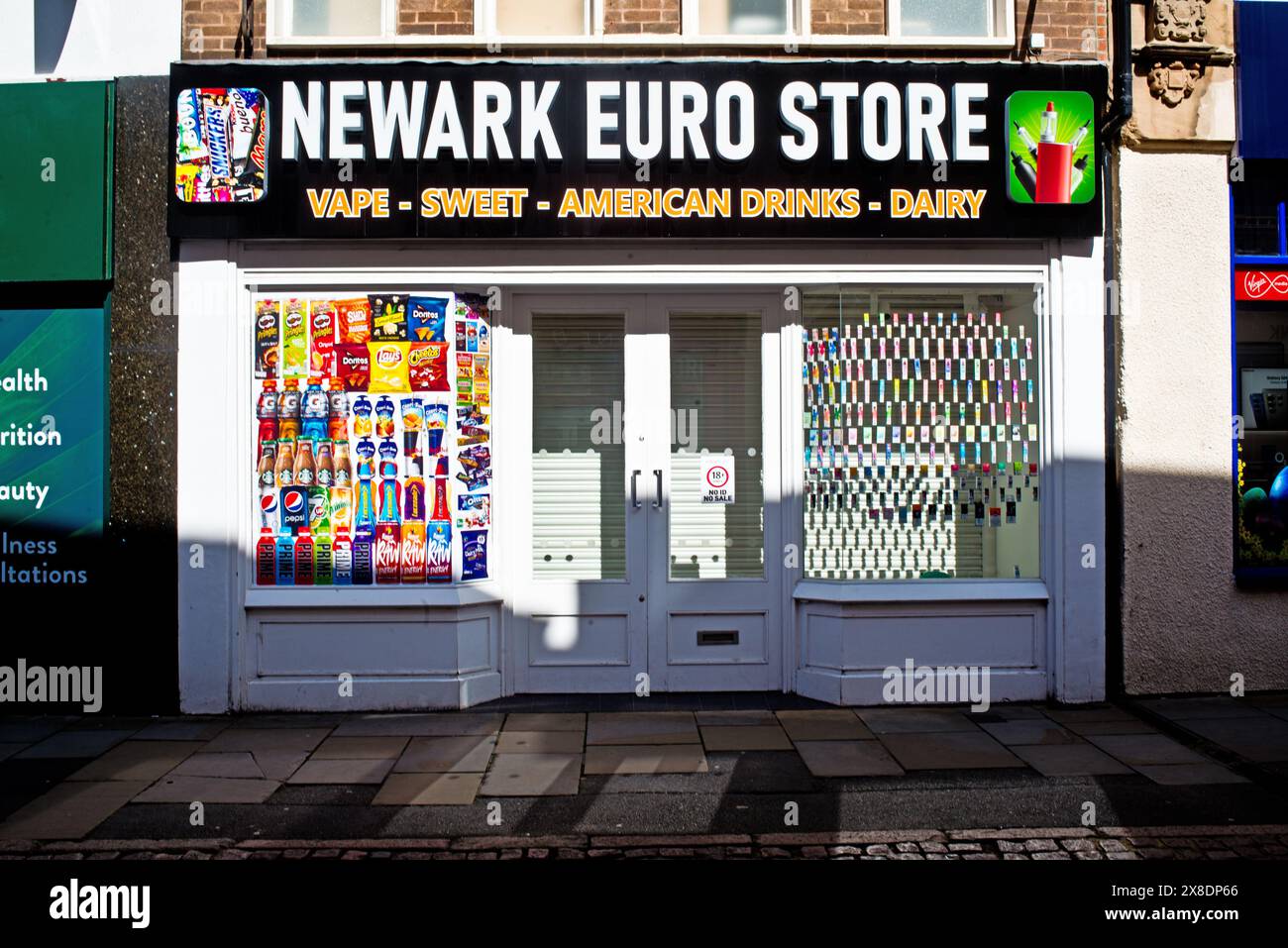 Newrak Euro Store, Newark on Trent, Nottinghamshire, Inghilterra Foto Stock